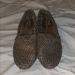 Gold Chevron Toms